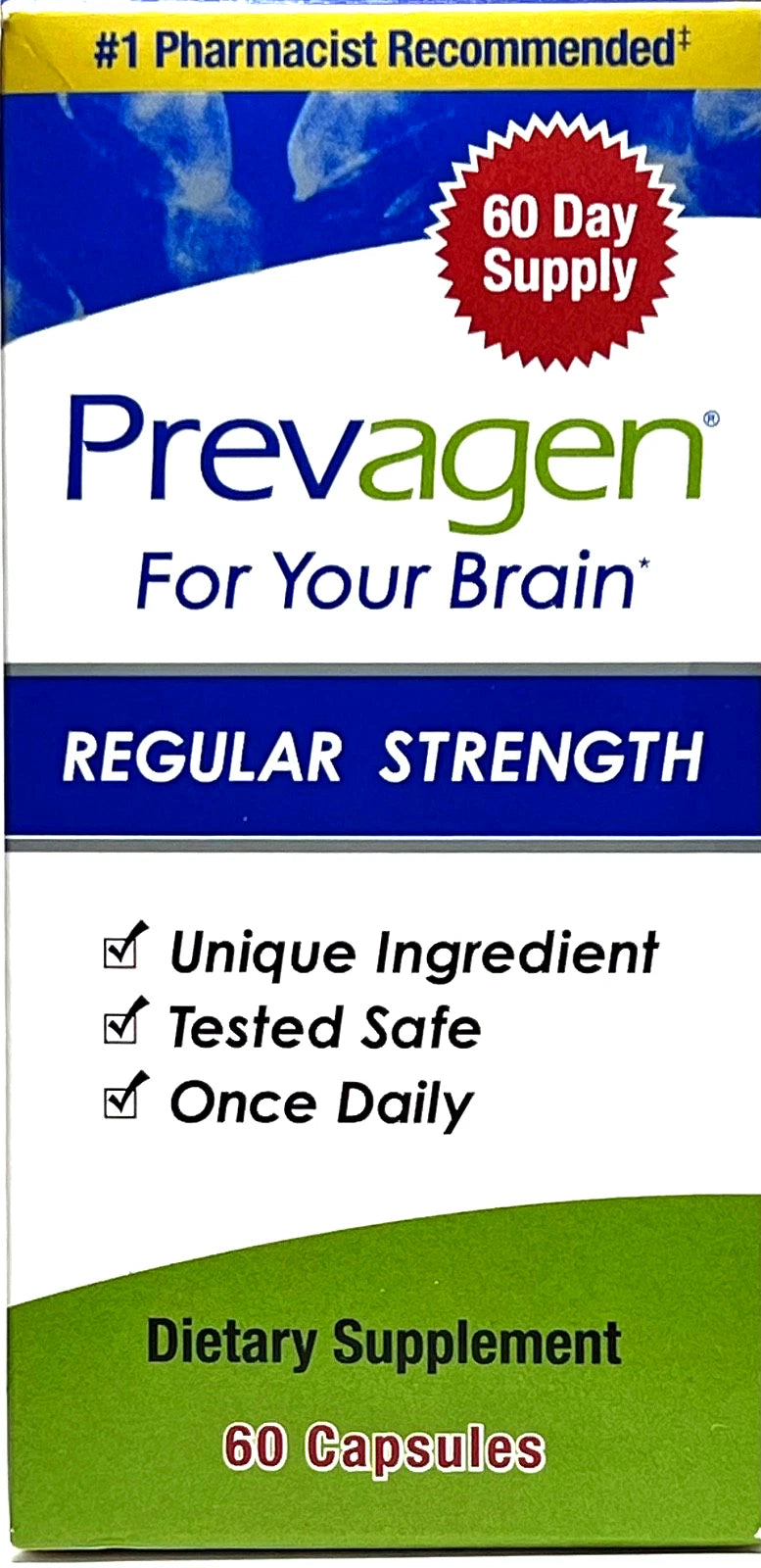 PREVAGEN REGULAR STRENGTH 60 CAPSULES DIETARY SUPPLEMENT FACTORY SEALED