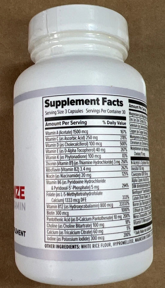 10X Health Optimize Methylated Multivitamin for Men & Women - Vitamins &.