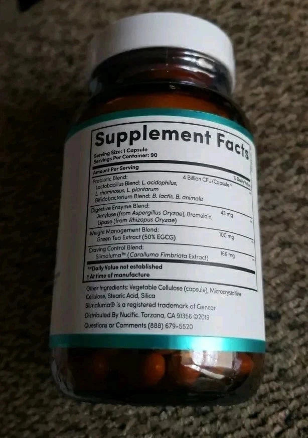 Nucific Bio-X4 4-in-1 Probiotic Digestive Weight Support 90 Caps EXP 11/2027